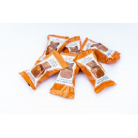 0448 Teddy Bear Orange Jelly candies in glaze with orange flavor 4kg