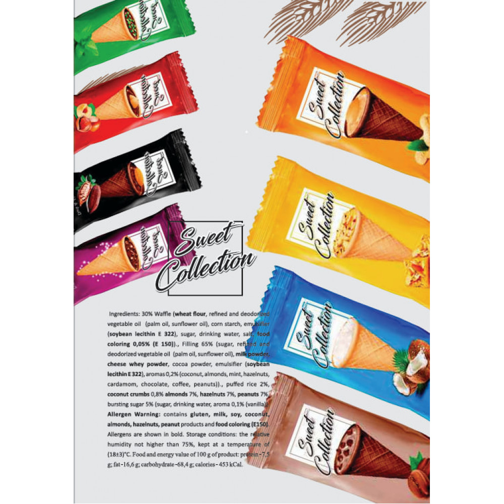 Мини Конус Мир Коллекция ассорти 500гр (1*6) 3кг